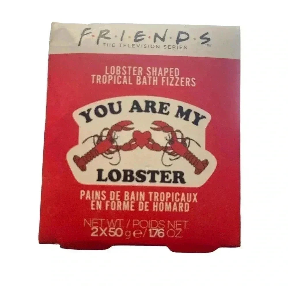 1 Friends You Are My Lobster, Lobster Shaped Tropical Bath Fizzers Bombs 2 Ct